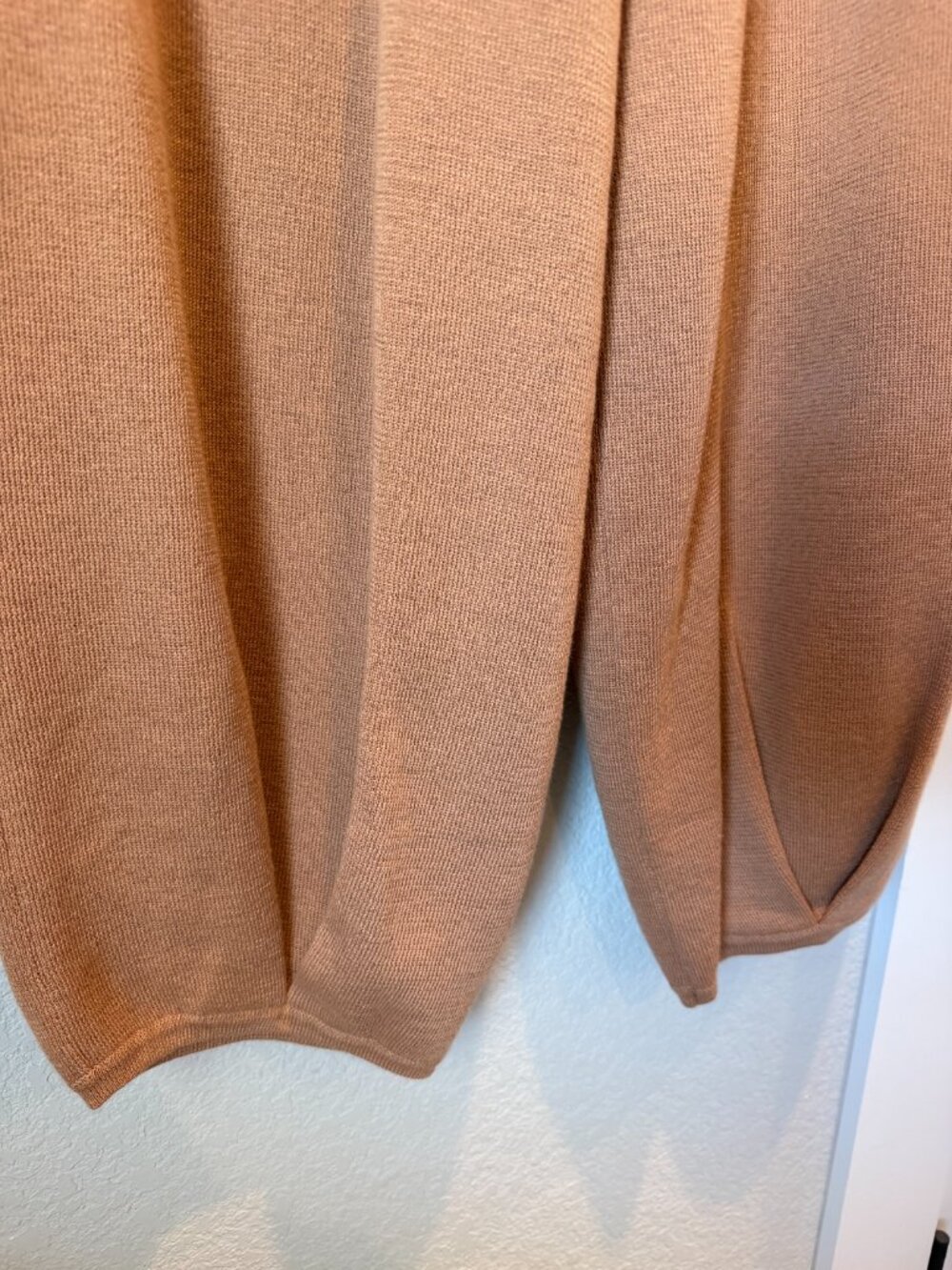 FP Beach Brown Freya Knit Barrel Leg Pants Size Large - Picture 2 of 6
